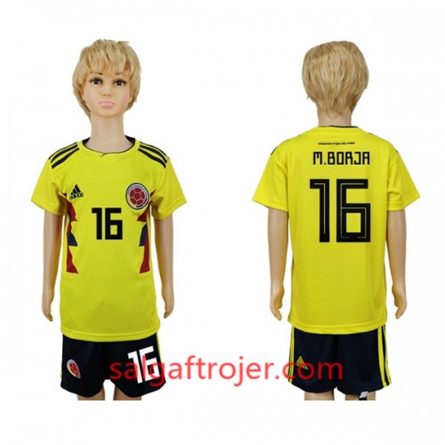 Colombia Fodboldtrøjer M.Borja 16 Børn Hjemmebanesæt VM 2018 Colombia Fodboldtrøjer M.Borja 16 Børn Hjemmebanesæt VM 2018